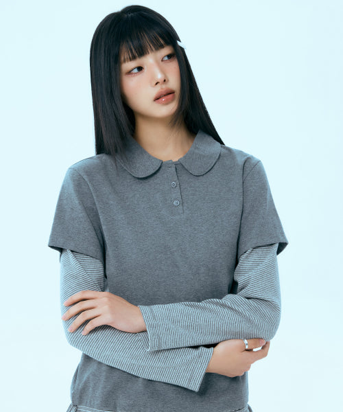 MIXXO MIXXO T-Shirt Layered Striped C