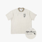 diadora Alfa Romeo Seersucker Short Sleeve T-Shirt IVORY