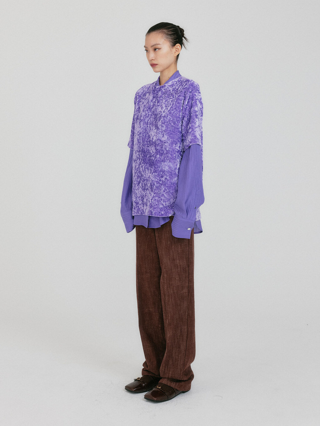 EENK ZANN Button-Back Top - Purple
