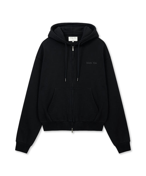 MATIN KIM MATIN KIM Hoodie Zip Up Black