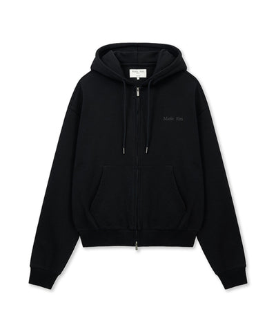MATIN KIM Hoodie Zip Up Black