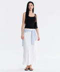MUSINSA STANDARD WOMAN MUSINSA STANDARD WOMAN Maxi Skirt Ivory