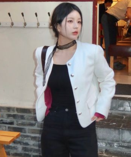 MIXXO MIXXO Jacket Round Tweed (C, S)