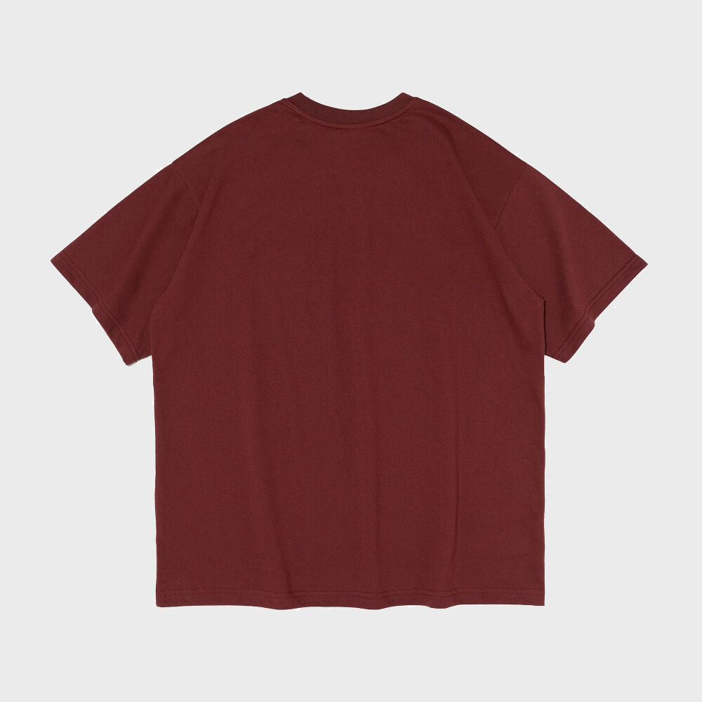 CARGOBROS American Vintage Lady Short Sleeve T-Shirt (Wine)