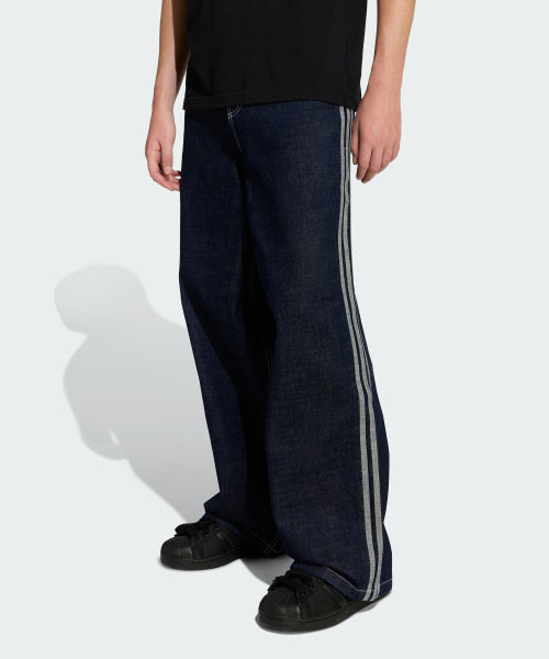 ADIDAS ADIDAS Denim Wide Leg Skater Jeans - Navy
