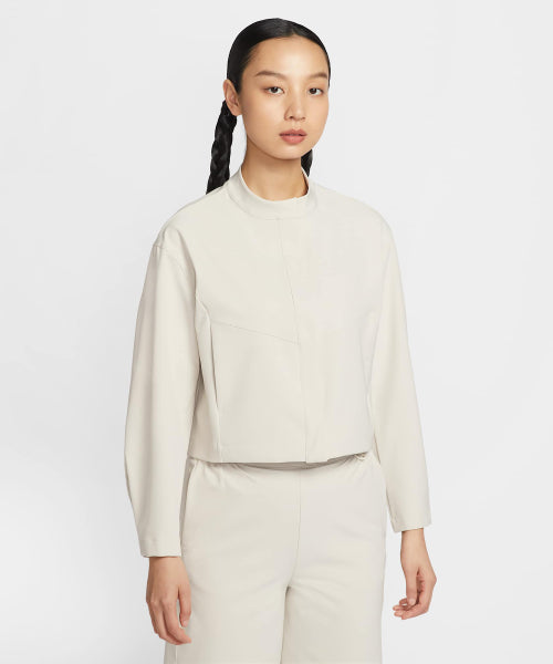 NIKE NIKE Jacket Loose Fit Crop - Light Ore Wood Brown