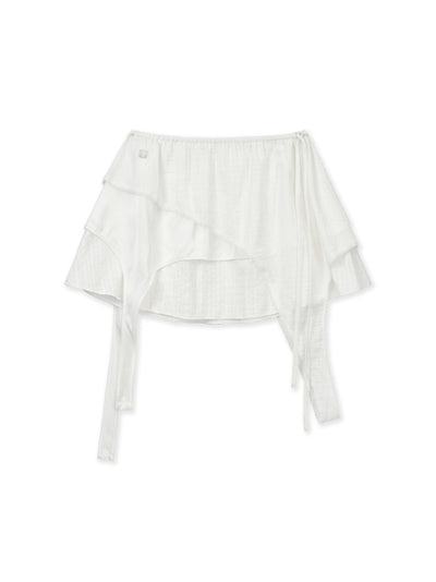 MATIN KIM Multi Panel Layered Skirt