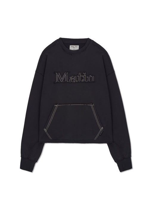 MATIN KIM MATIN KIM Sweatshirt Charcoal