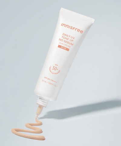 Innisfree Daily UV Tone Up No Sebum Sun Cream Beige SPF 50+