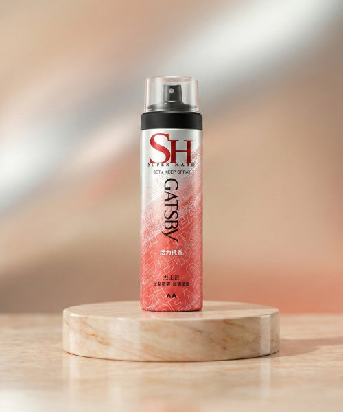 GATSBY Set & Keep Spray Super Hard Peach 263ml