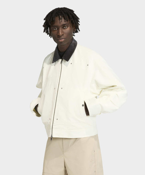 ADIDAS ADIDAS Premium Essential Bomber Jacket - Ivory