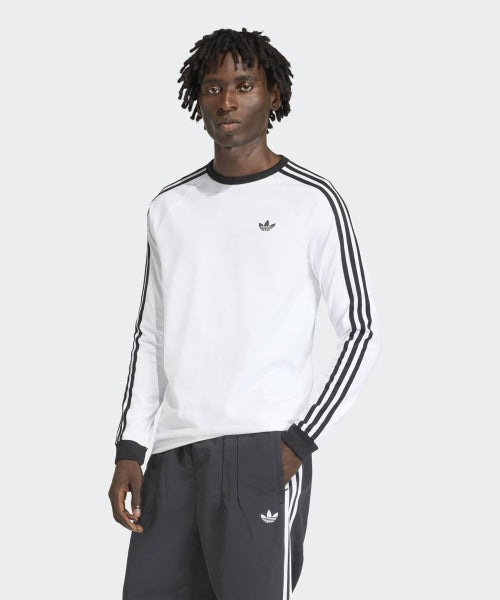 ADIDAS ADIDAS 3-Stripe Long Sleeve T-Shirt - White