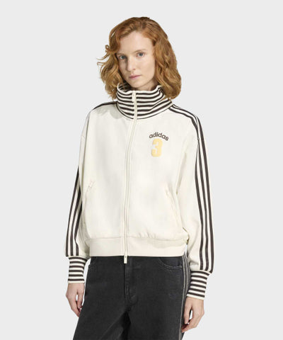 ADIDAS Vintage Beckenbauer Striped Rib Track Top - Women