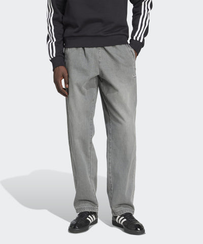 ADIDAS Loose Fit Denim Pants - Gray