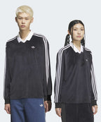 ADIDAS ADIDAS Velor Polo Long Sleeve - Black