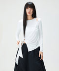 MIXXO MIXXO T-Shirt Slit Wrap Long Sleeve
