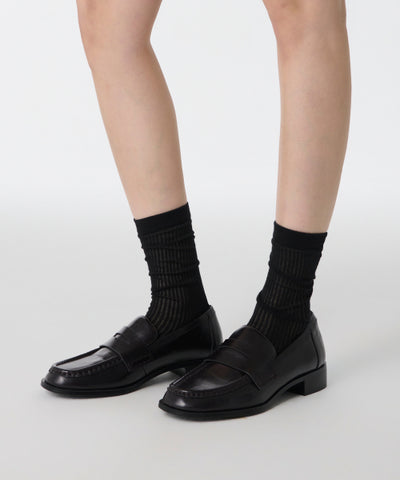 MUSINSA STANDARD WOMAN Women's Vertical Sheer Socks 3 Pack (Black)