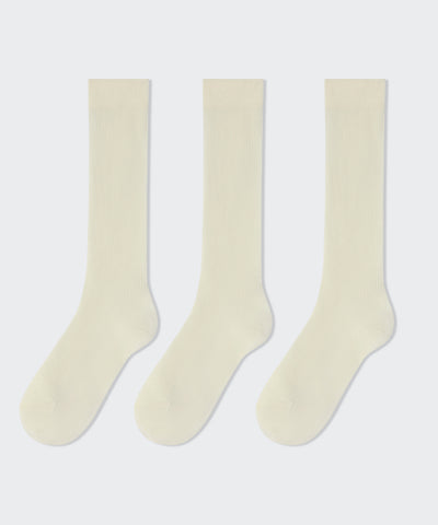 MUSINSA STANDARD WOMAN Women's Ribbed Slouch Socks 3 Pack