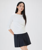 MIXXO MIXXO T-Shirt Boat Neck Three-Quarter Sleeve