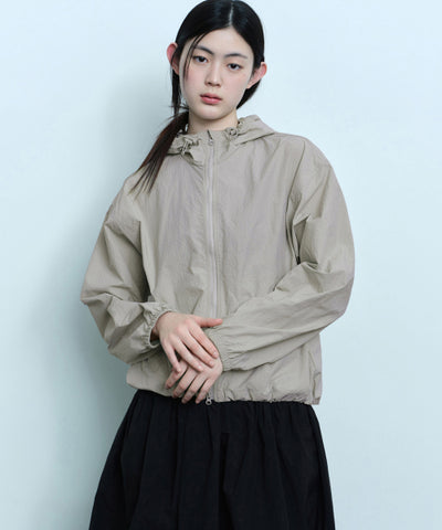 MUSINSA STANDARD WOMAN Women's Grid Check Windbreaker [Light Beige]