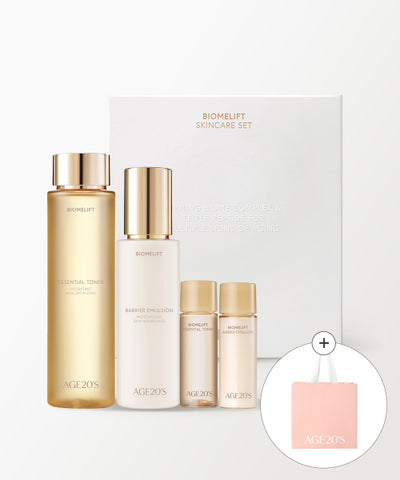 Biom Lift elasticity skin care 2-piece set (toner 195ml + emulsion 150ml) (+ 2 mini types, shopping bag included)
