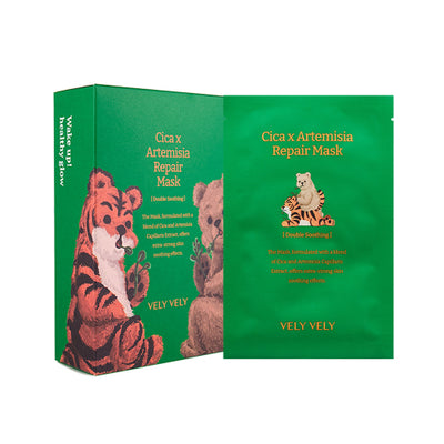 VELY VELY Injin Mugwort Cica Repair Mask Pack (10 packs)
