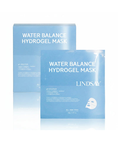 LINDSAY Collagen Hydrogel Water Balance Moisture Facial Gel Mask Pack (10 packs)