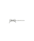 MATIN KIM MATIN KIM Ribbon Bobby Pin Set in Silver