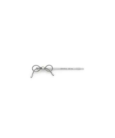 MATIN KIM Ribbon Bobby Pin Set in Silver