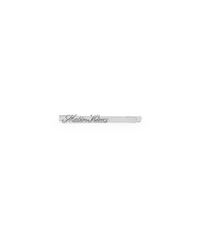 MATIN KIM Logo Bobby Pin Set in Silver