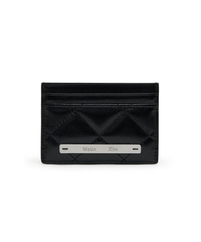 MATIN KIM PUFF QUILT CARD WALLET