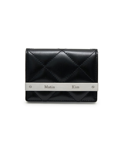 MATIN KIM PUFF QUILT WALLET