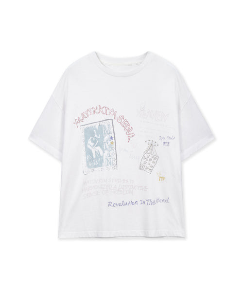 MATIN KIM MATIN KIM GRAFFITI ARTWORK T-SHIRT Unisex