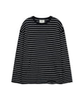 MATIN KIM MATIN KIM STRIPE DAMAGED LOOSE PULLOVER