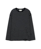 MATIN KIM MATIN KIM STRIPE DAMAGED LOOSE PULLOVER