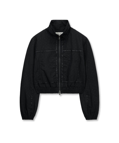 MATIN KIM Cropped Embroidery Back Logo Jumper