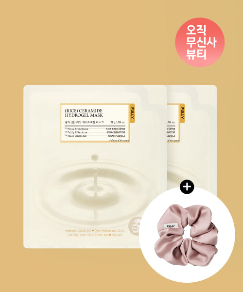 FULLY FULLY Rice Cera Hydrogel Mask 4 Sheets