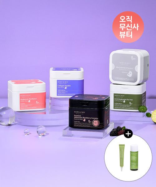 MARY&MAY MARY&MAY Sheet Mask Pack + Toner & Soothing Gel