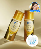 HADALABO [2Pack] Inner Moisturizing Gokujyun Premium Milk 140ml (+ 5 packs of Gokujyun Lotion 2ml provided)