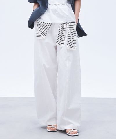 MIXXO Balloon Fit One-Tuck Cotton Pants