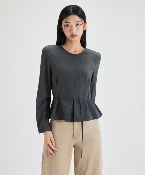 MIXXO MIXXO Pin Tuck Flare Blouse - Size C