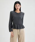 MIXXO MIXXO Pin Tuck Flare Blouse - Size C