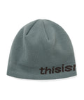 THISISNEVERTHAT THISISNEVERTHAT SP-Logo No Cuff Beanie Light Green