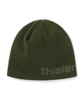 THISISNEVERTHAT THISISNEVERTHAT SP-Logo No Cuff Beanie Olive