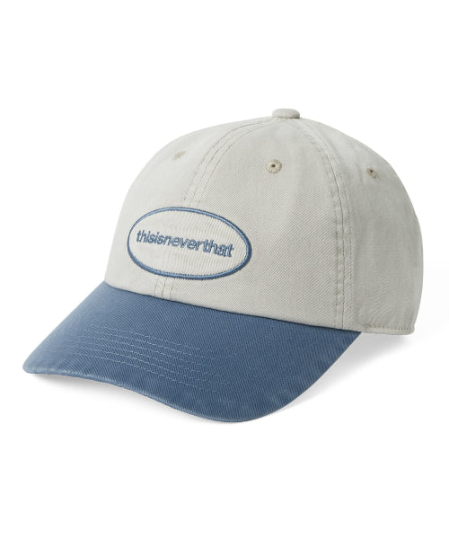 THISISNEVERTHAT THISISNEVERTHAT Overdyed E/T-Logo Cap Ivory/Blue