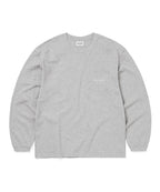 THISISNEVERTHAT THISISNEVERTHAT L-Logo Pocket L/S Tee Heather Grey