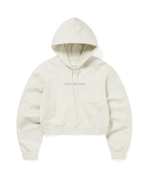 THISISNEVERTHAT THISISNEVERTHAT T-Logo W Hoodie Oatmeal