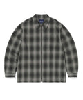 THISISNEVERTHAT THISISNEVERTHAT Nep Check Zip Shirt Black
