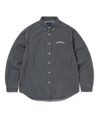 THISISNEVERTHAT THISISNEVERTHAT Washed Denim Shirt Dusty Grey