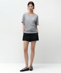 MUSINSA STANDARD WOMAN MUSINSA STANDARD WOMAN T-Shirt Medium Gray